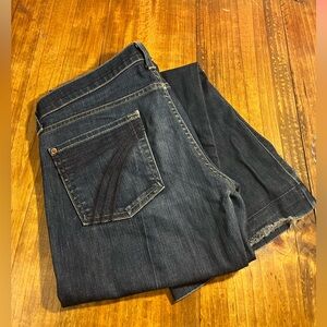 7FAMK Dojo Trousers- Dark Wash Size 30